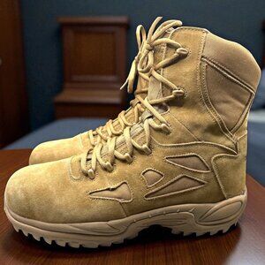 Reebok Rapid Response Men's 8" Stealth Boot with Side Zipper-Coyote RB8850-15 M
